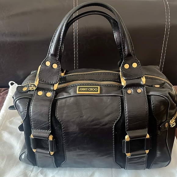 Jimmy Choo Handbags - 🪼🖤 Jimmy Choo Black With Gold Buckles🪼🖤